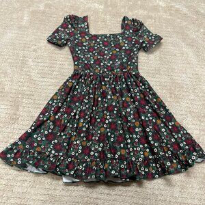 Little Stocking Co Dress Fancy Poinsetta size 4